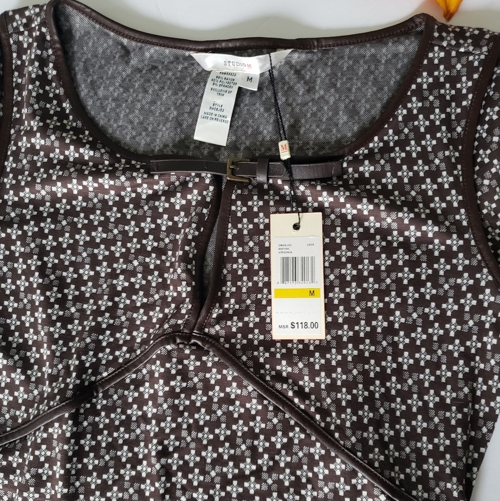 NWT🌼STUDIO M DRESS 🤎 - Picture 4 of 9